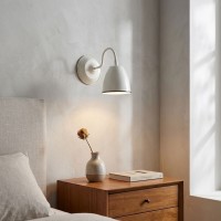 Wall lacquered white lacquered metal lighting light design modern & minimalist