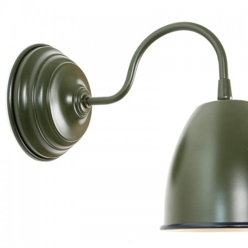 Luminária de parede de metal lacado verde Chaki design vintage e luminária estilo industrial