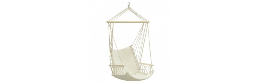 Garden Hammock and Hanging Chair - Cotton Fringe Hammock