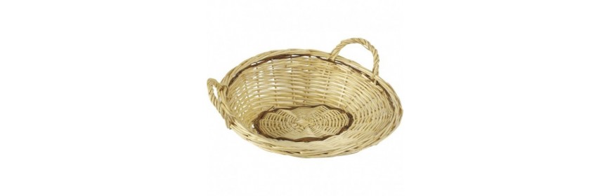 Wicker prezentacija košara trgovina i tržište pekarske voće i povrće