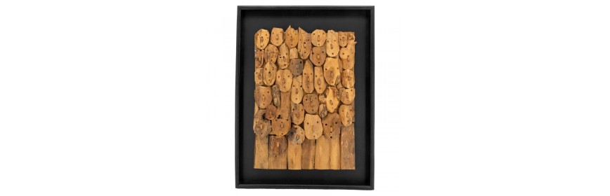 Puiset seinäkoristeet - puun seinämän koristelu ja alkuperäinen paju