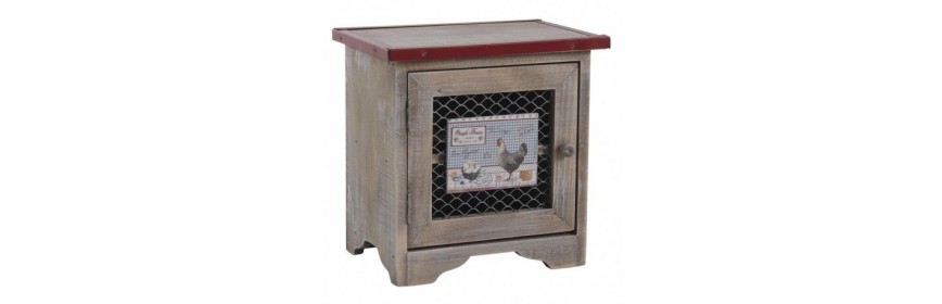 Kitchen storage and organization - Basket box in wood, wicker, rattan