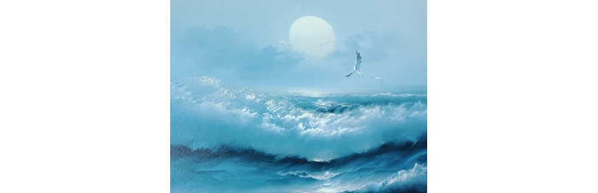 Maalaukset ja muinaiset maalaukset - öljy kankaalle - Taulukot Marine Maisema, Muotokuva, Still Nature - Painter Artist