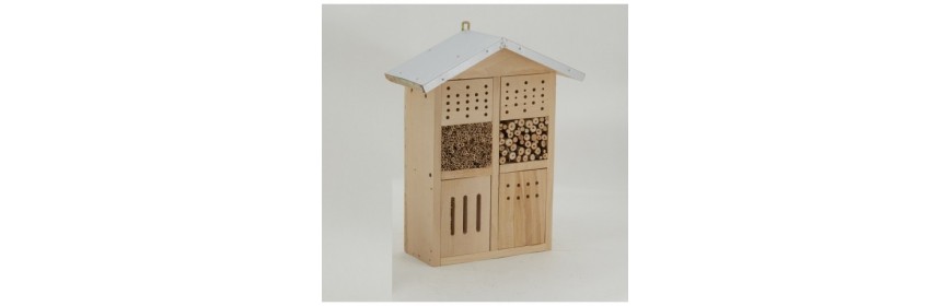 Casa para abrigo de insectos, hotel, em madeira e bambu / Comprar casa para insectos